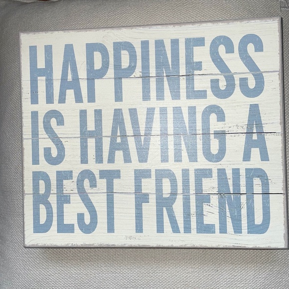 Accents Happiness Is Having A Best Friend Wooden Sign Poshmark